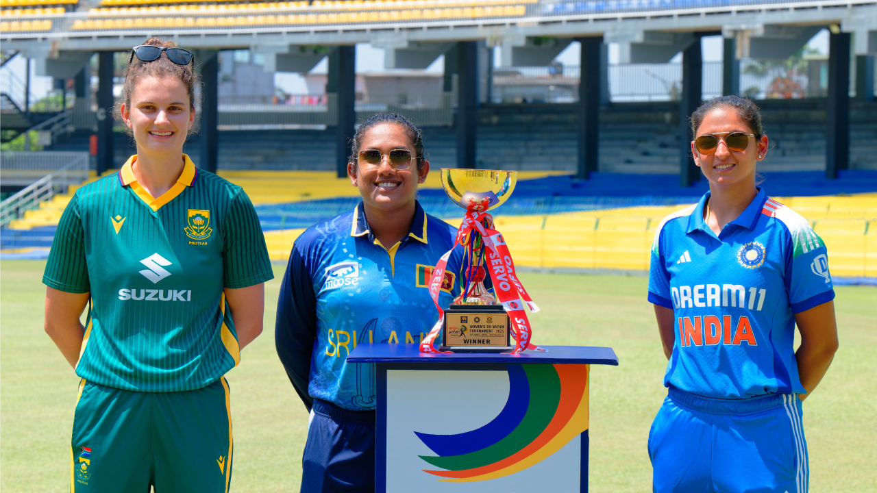 India Sri Lanka South Africa Women Tri Series Trophy Captains Bcci