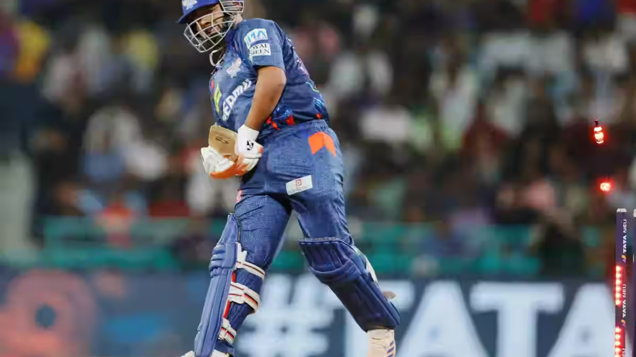 Rishabh Pant LSG IPL 2025 Bowled BCCI IPL