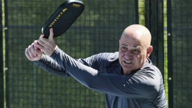 Andre Agassi Wins on Professional Pickleball Debut Ailongside Anna Leigh Waters