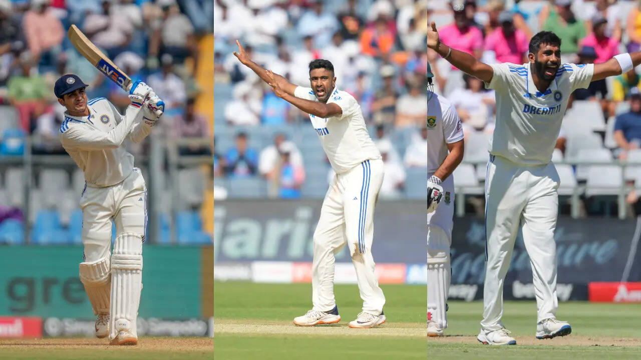 R Ashwin Gill Bumrah Jadeja
