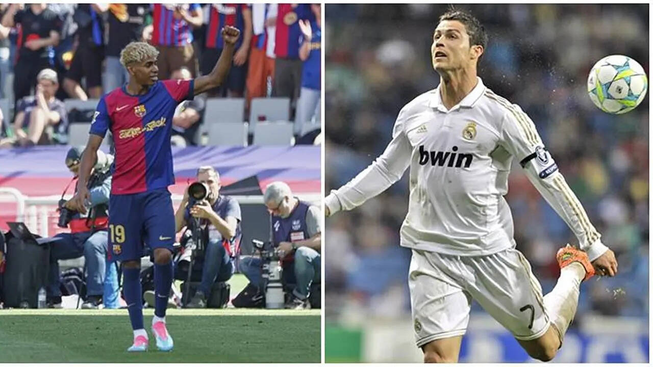 Lamine Yamal and Cristiano Ronaldo
