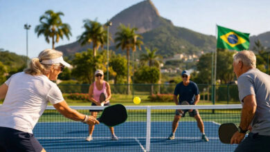 pickleball push in brazil: 1st geronto fair cup targets silver economy