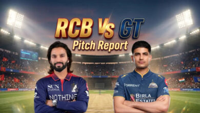 rcb vs srh pitch report ipl 2026 m chinnaswamy stadium match bengaluru playing 11