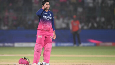 rr sweating over vaibhav sooryavanshi after injury during srh clash: watch