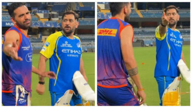 'tum aaya, camera laaya...bhagao isko': ms dhoni-deepak chahar banter steals show before csk vs mi