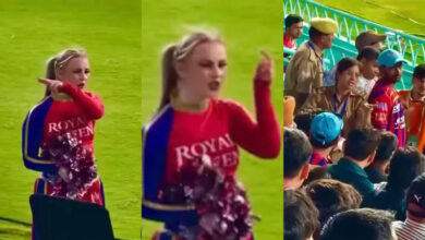 lsg vs pbks marred by ugly incident, police step in after fans misbehave with cheerleaders - watch