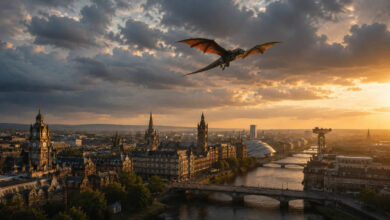 cwg 2026: game of thrones' dragon takes flight over glasgow - watch